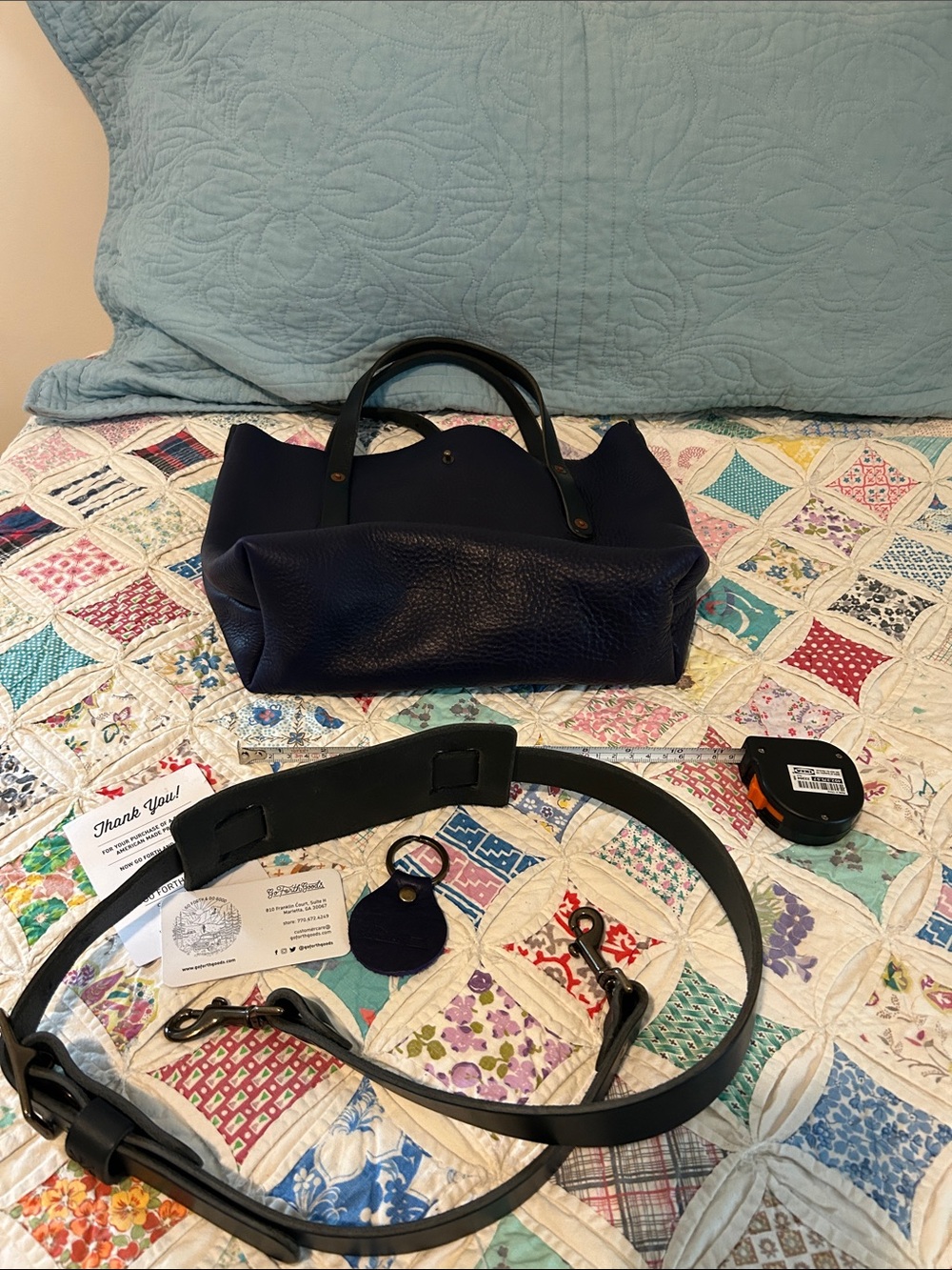 New Go Forth Goods small Avery tote Violet - Picture 6 of 6